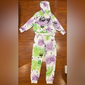 Mens 2XL Graphic King Sweat Set